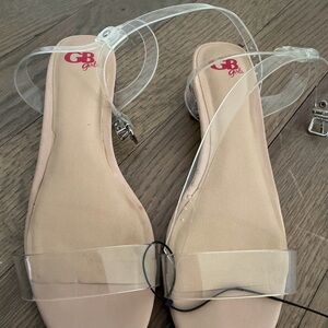 GB Girls Transparent Strap Sandals